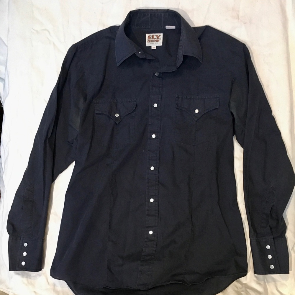 Vintage Western-style button up with snaps